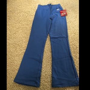Sketchers Girls Cotton Blue with Rhinestone Sweatpants Flare leg Active pants